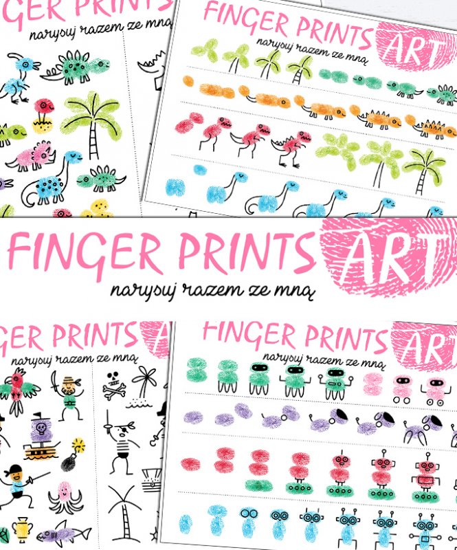 FINGER PRINTS ART - rysuj razem ze mną część 3 [PDF]