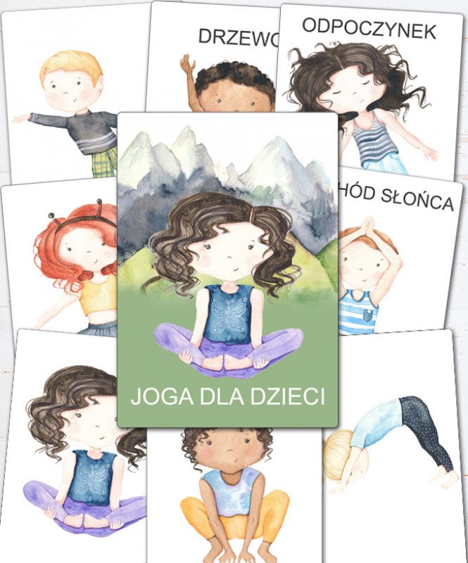 Joga dla dzieci - karty do ćwiczeń [PDF] [KW-Joga-dla-dzieci-PDF
