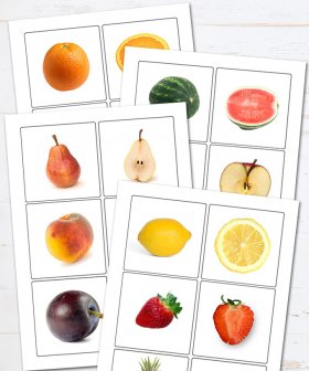 Memory - owoce i ich połówki [PDF]